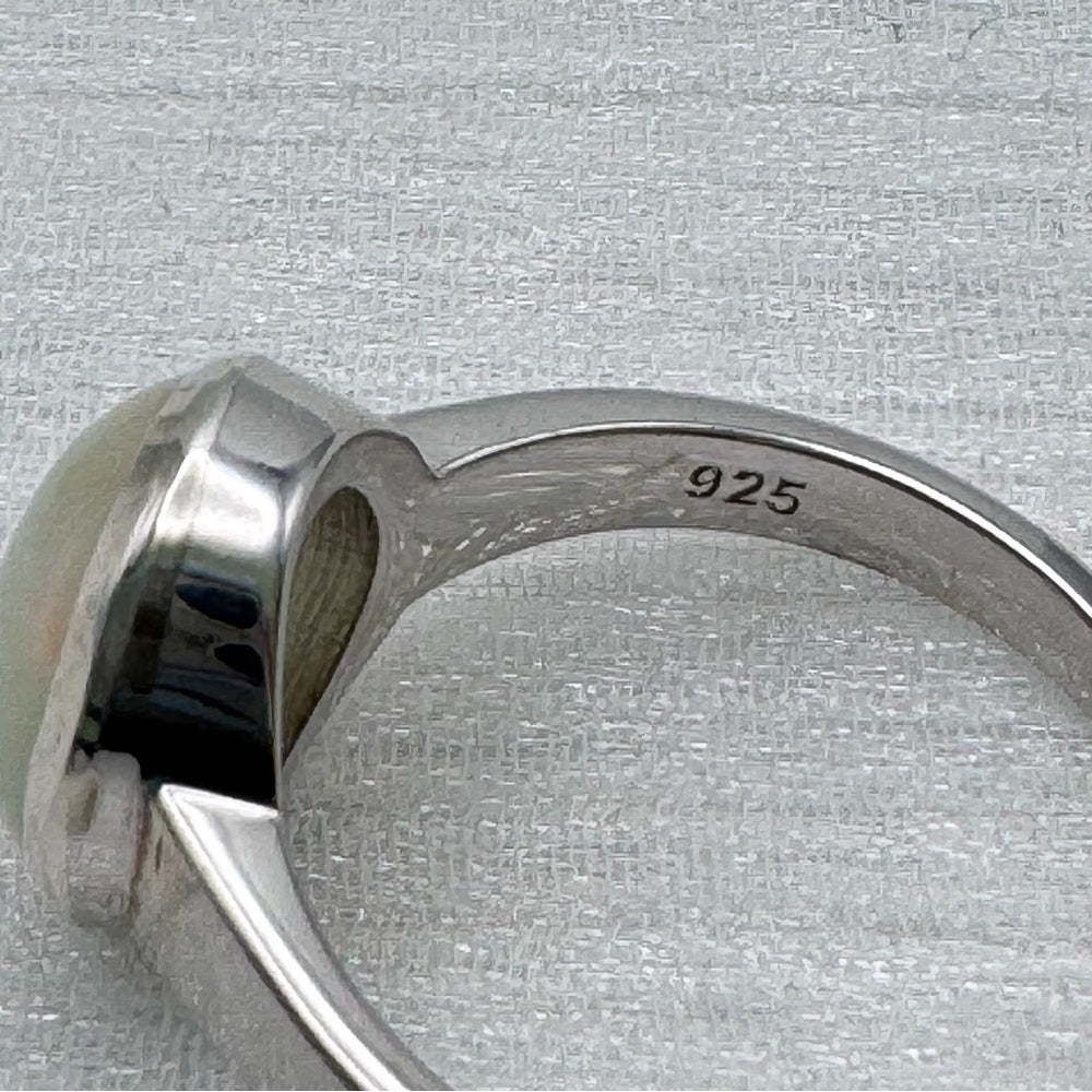 S925 Opal Oval Ring