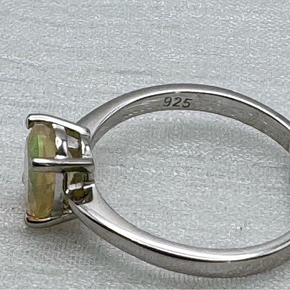 S925 Opal Oval Ring