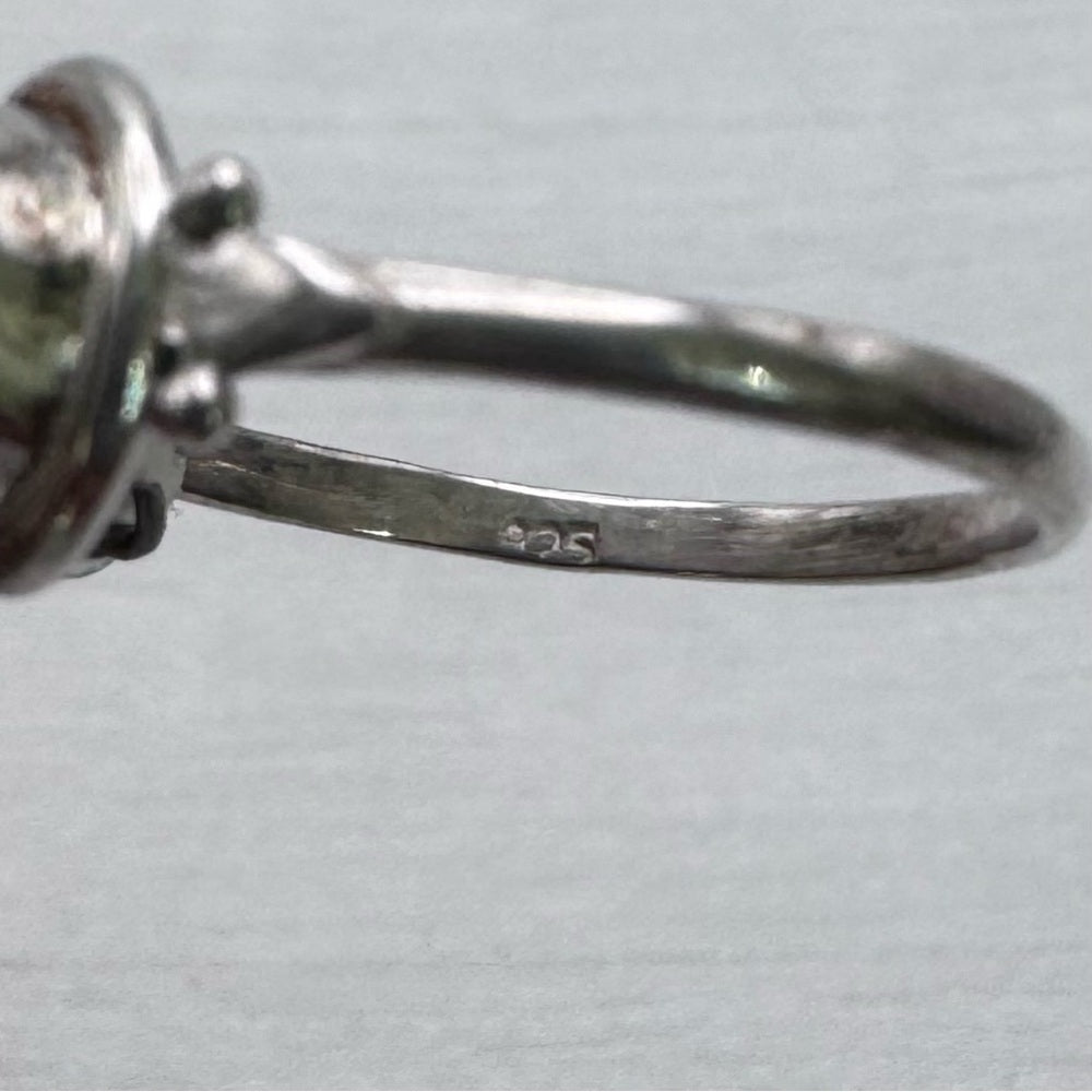 S925 Moonstone Circle Ring