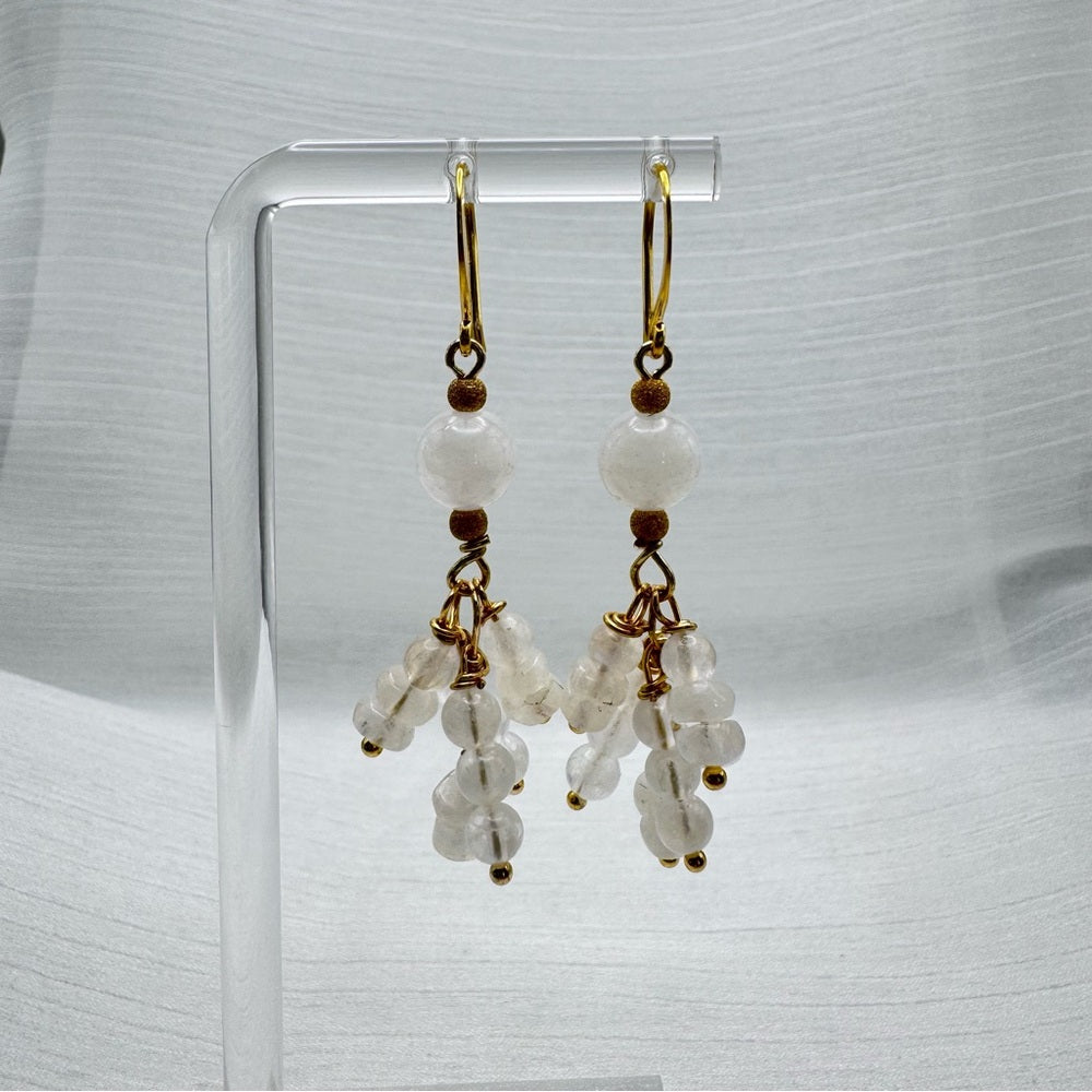 #9151 S925 Moonstone Dangle Earrings