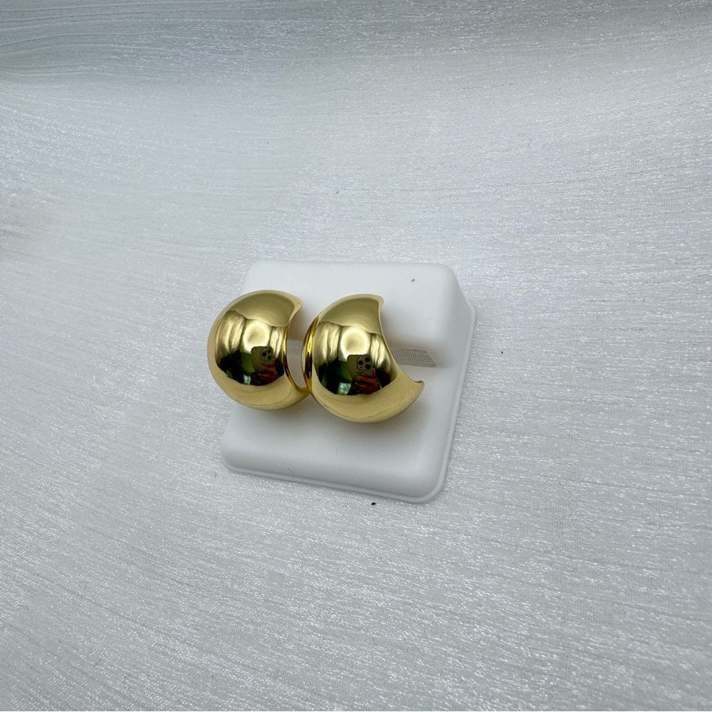 Stainless Steel Round Stud Earrings