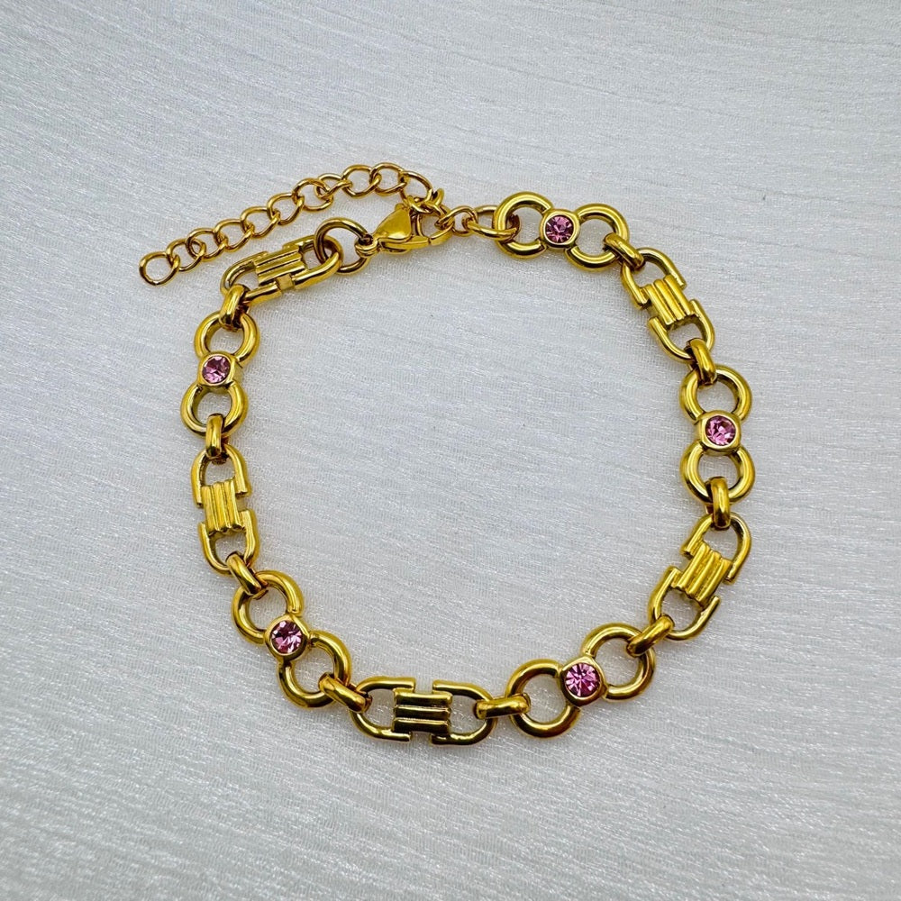 Pink Lumi Link Bracelet