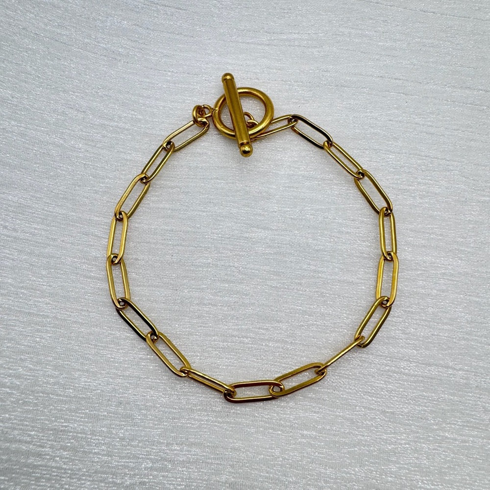 Toggle Paperclip Bracelet