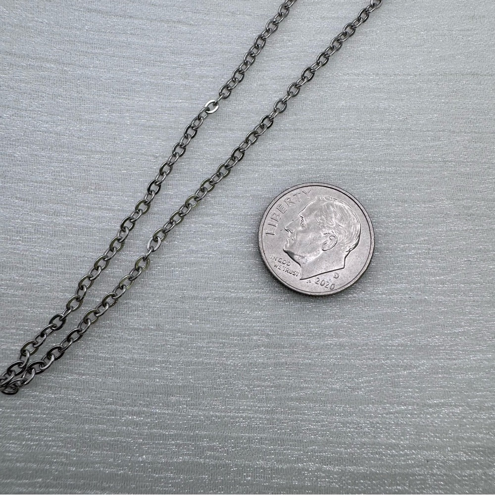 2mm | Silver | Cable Link Chain