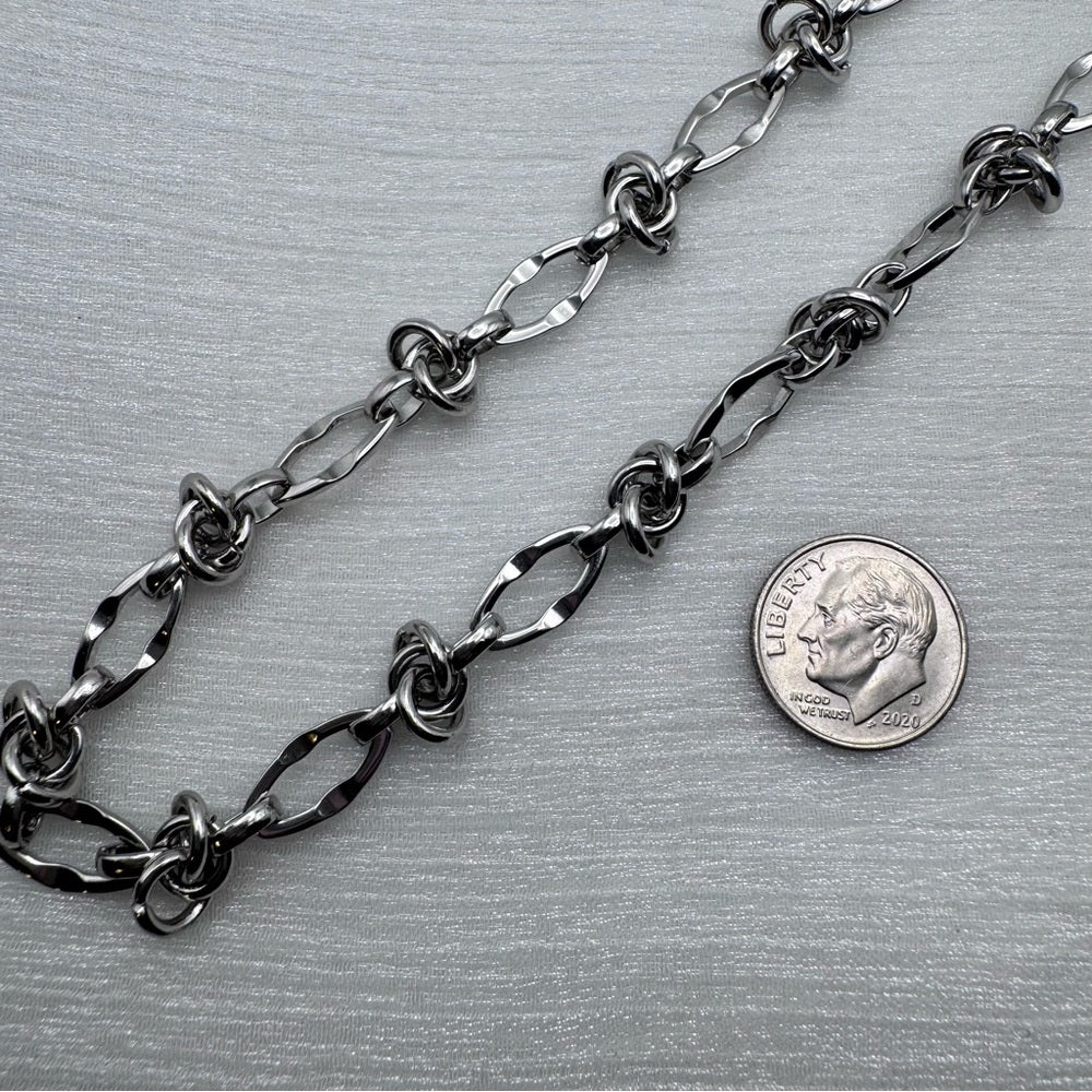6mm | Silver | Barbed Wire Link Chain