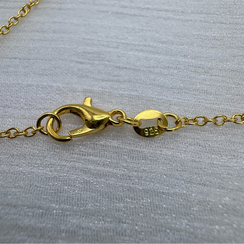 N911 S925 Sapphire Wrapped Necklace