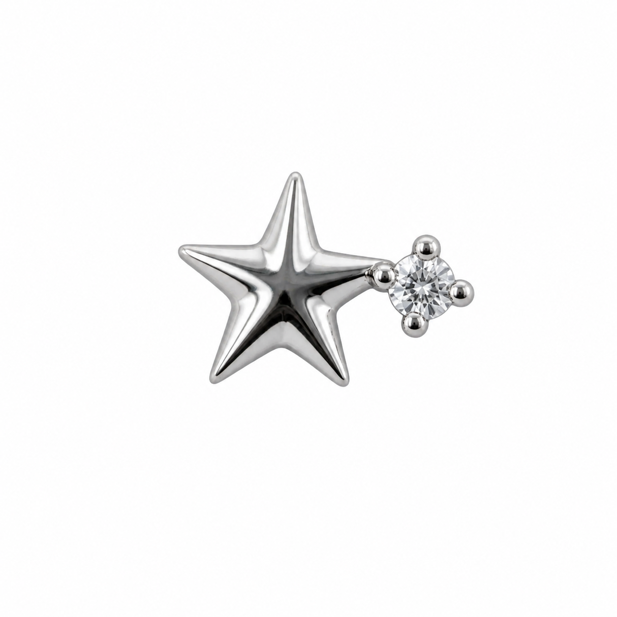 Crystal Star Screwback Earring