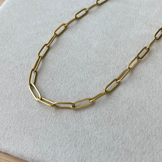Gold Paper Clip Chain