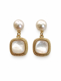 Classy Pearl and M.o.P. Drop Earrings