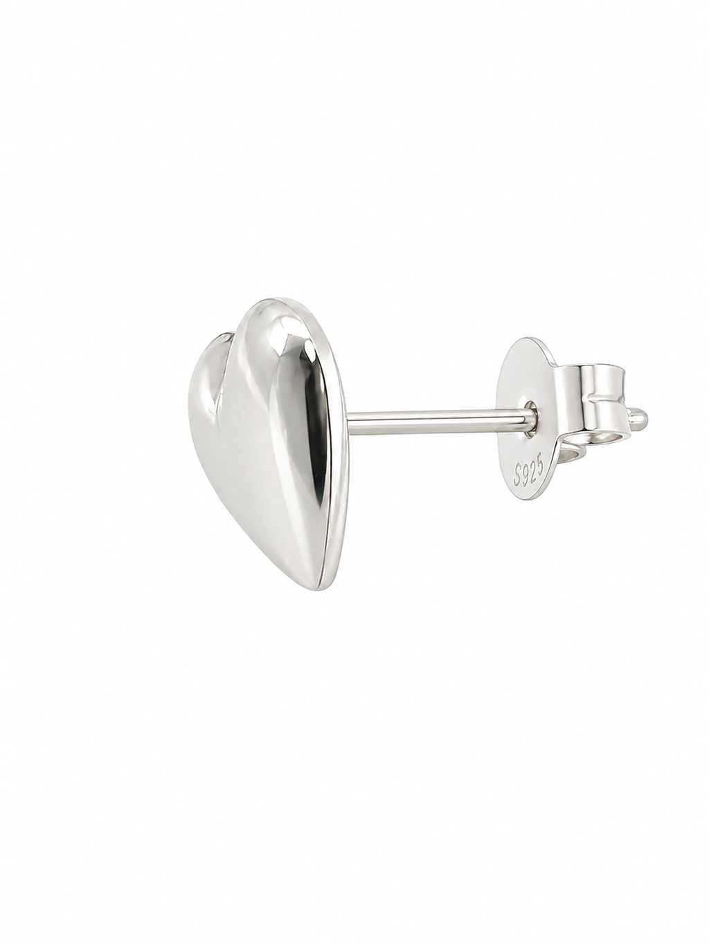 Large Heart Stud Earrings