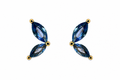 Petite Crystal Gold Stud Earrings