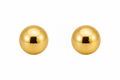 Sphere Gold Stud Earrings
