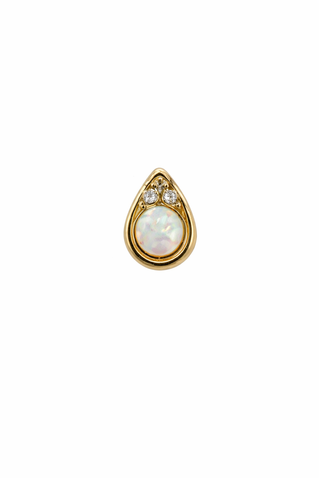 Fire Opal Screwback Earring