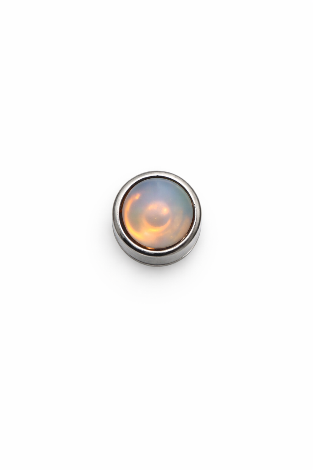 Fire Opal Screwback Earring