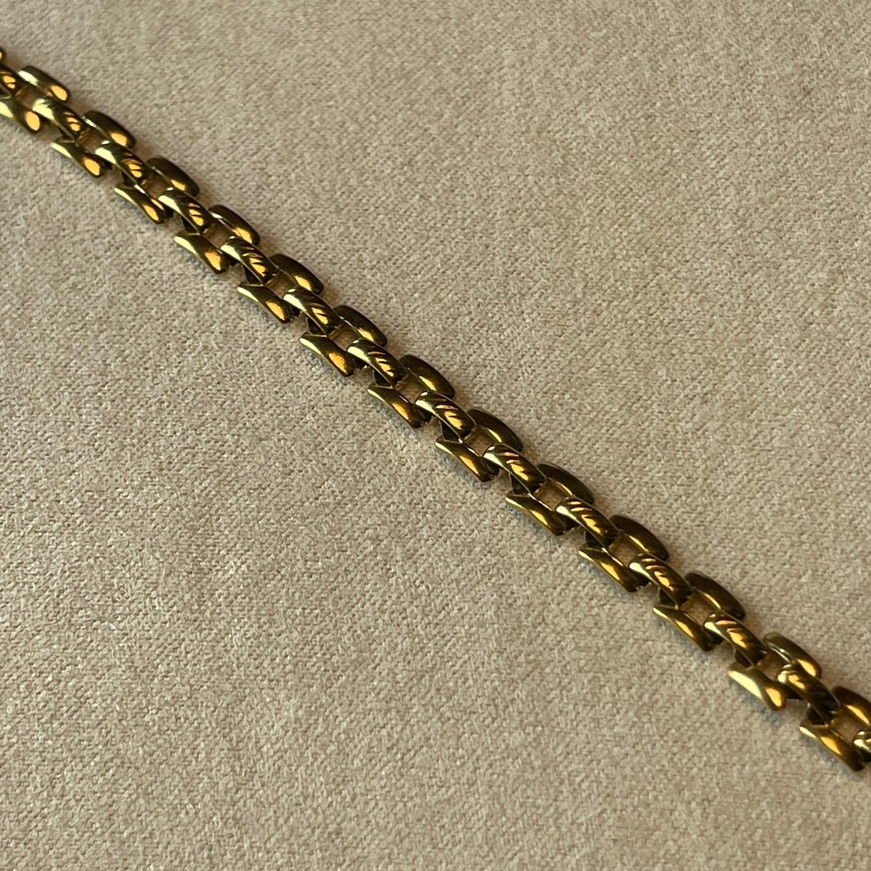 Gold Square Link Chain