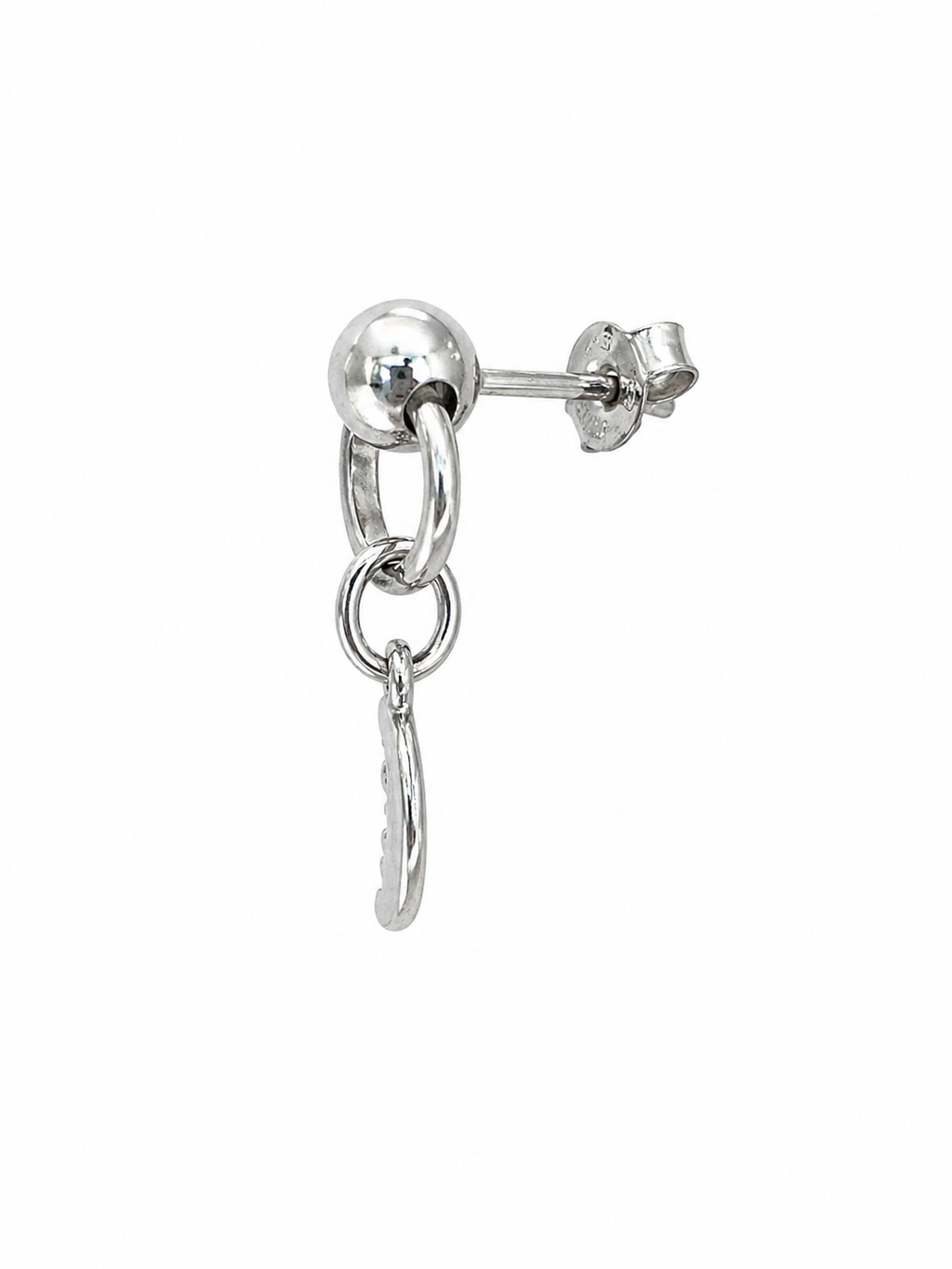 Moon Dangle Stud Earrings