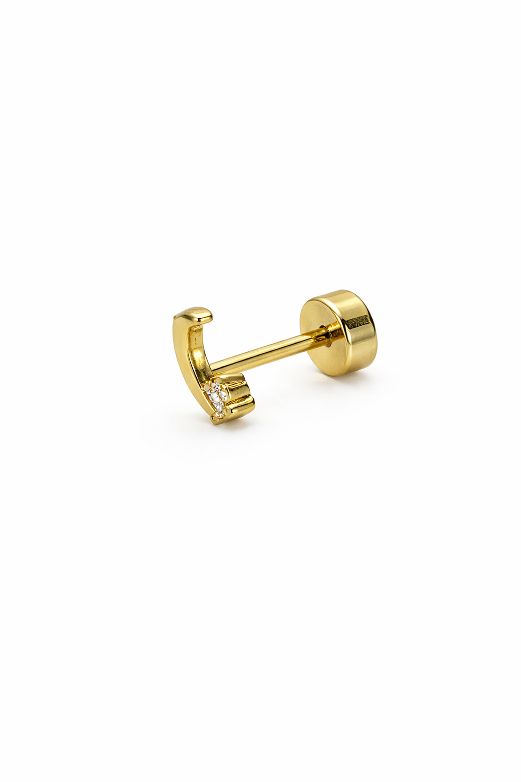Moon Crystal Screwback Earring