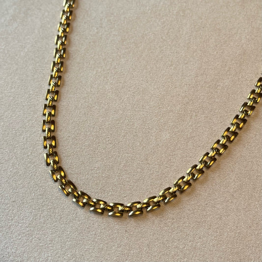 Gold Square Link Chain