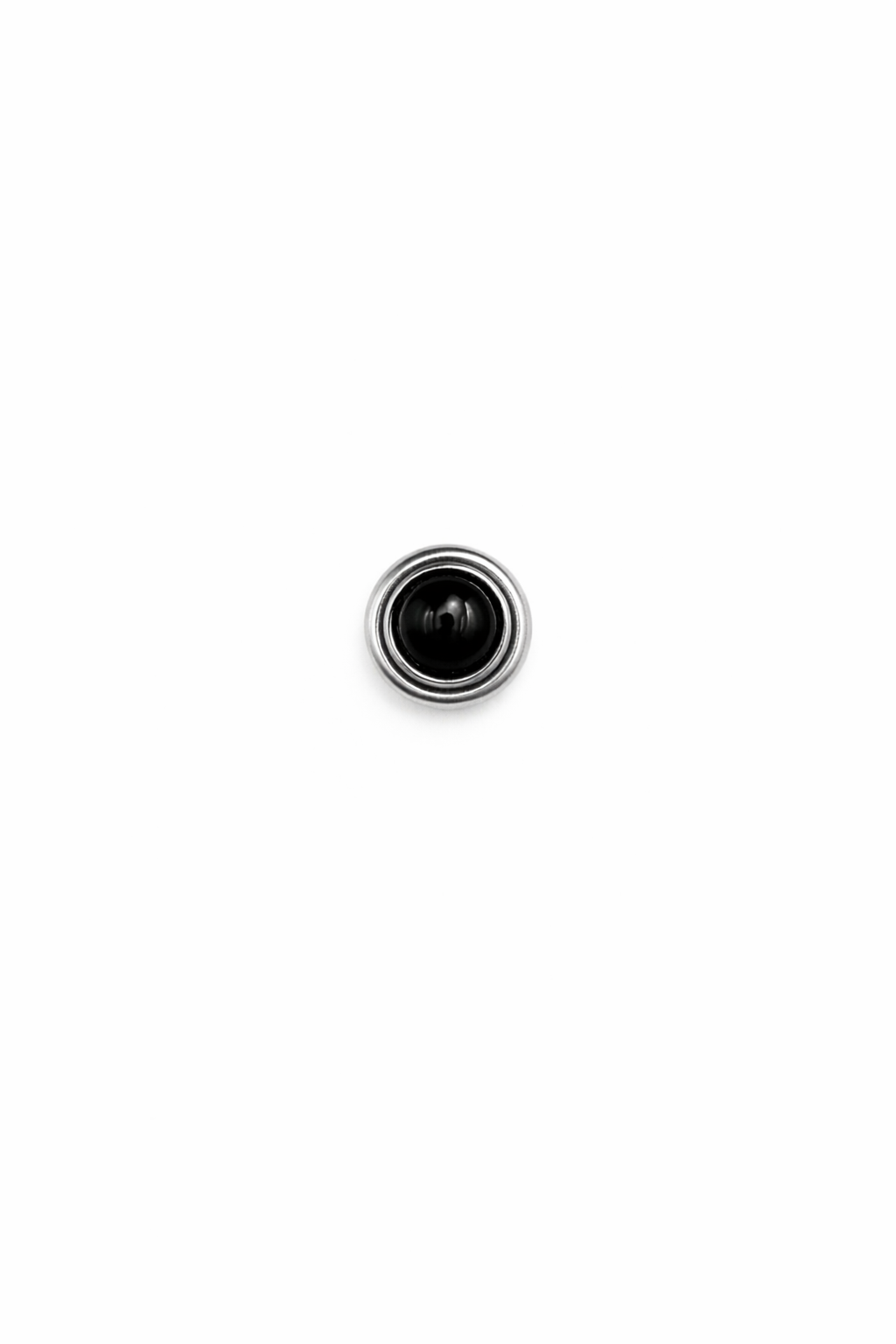 Black Screwback Earring