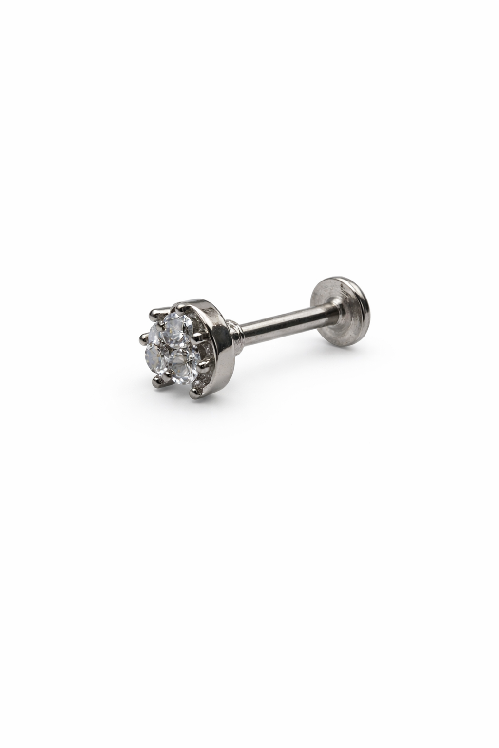 Crystal Moon Screwback Earring