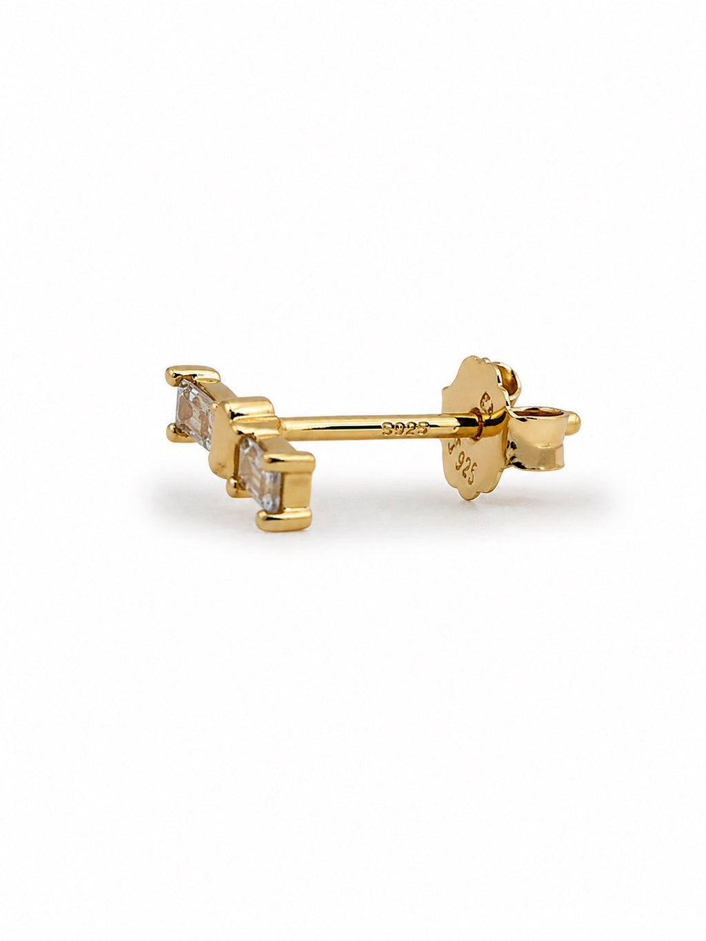 Petite Crystal Gold Stud Earrings