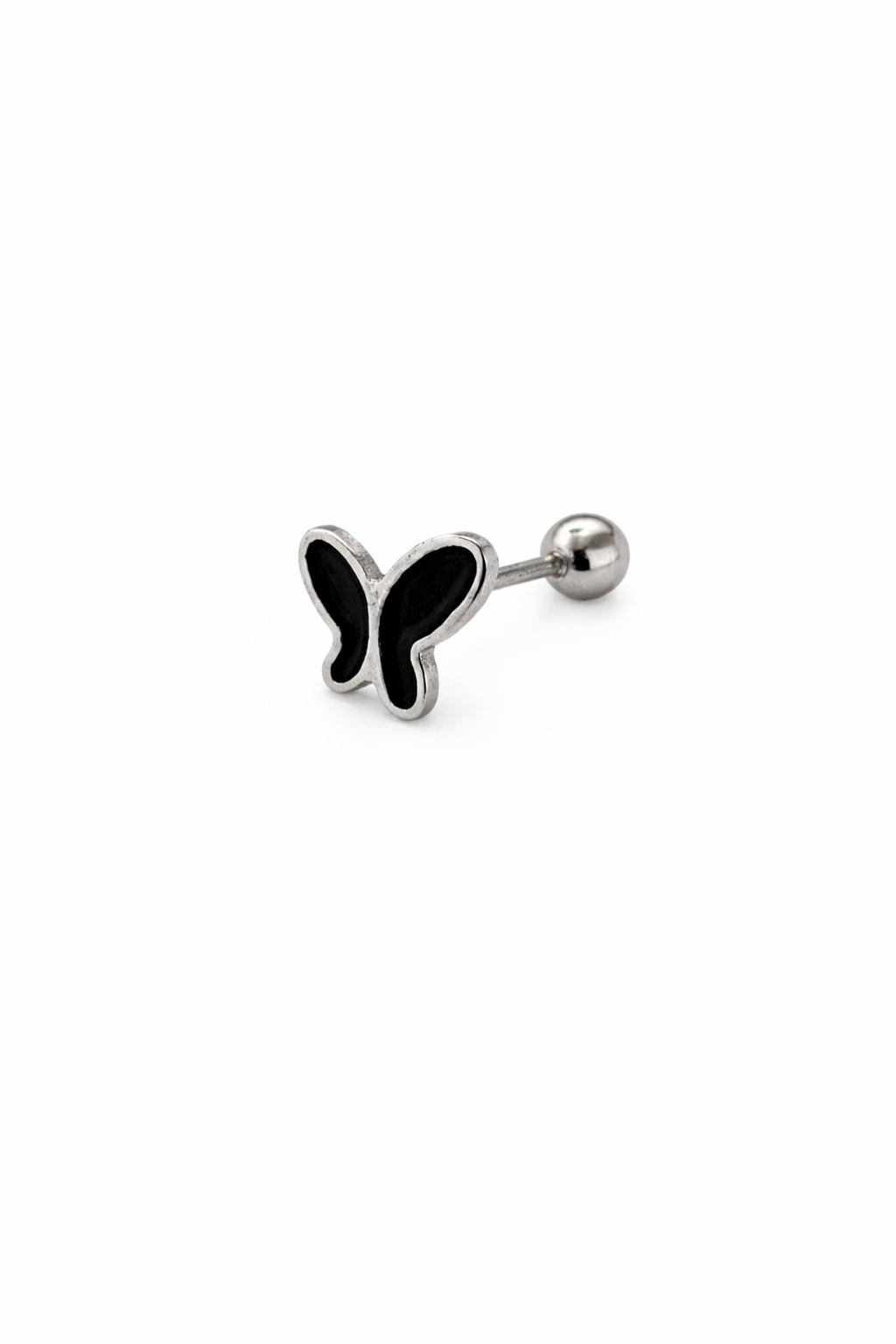 Enamel Butterfly Screwback Earring