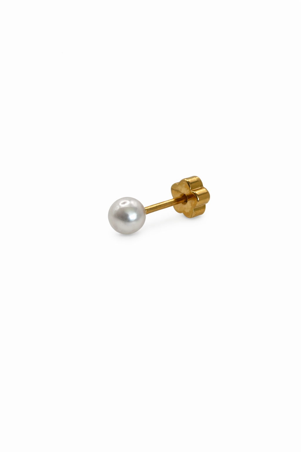 Medium Pearl Screwback Earring