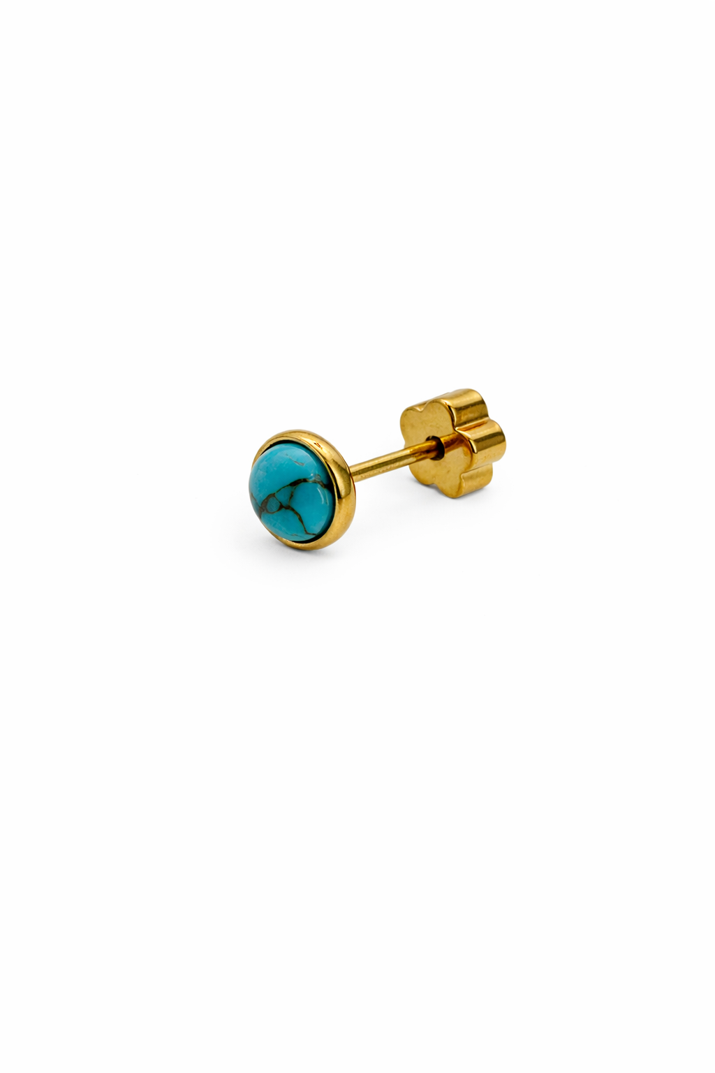Turquoise Screwback Earring