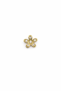 Crystal Flower Screwback Earring