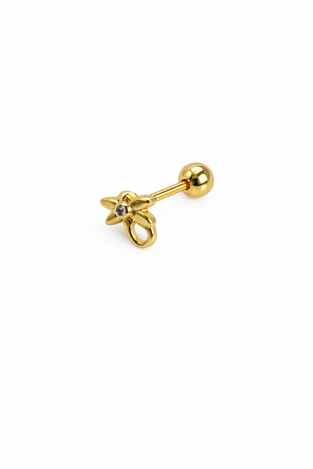 Dragonfly Crystal Screwback Earring