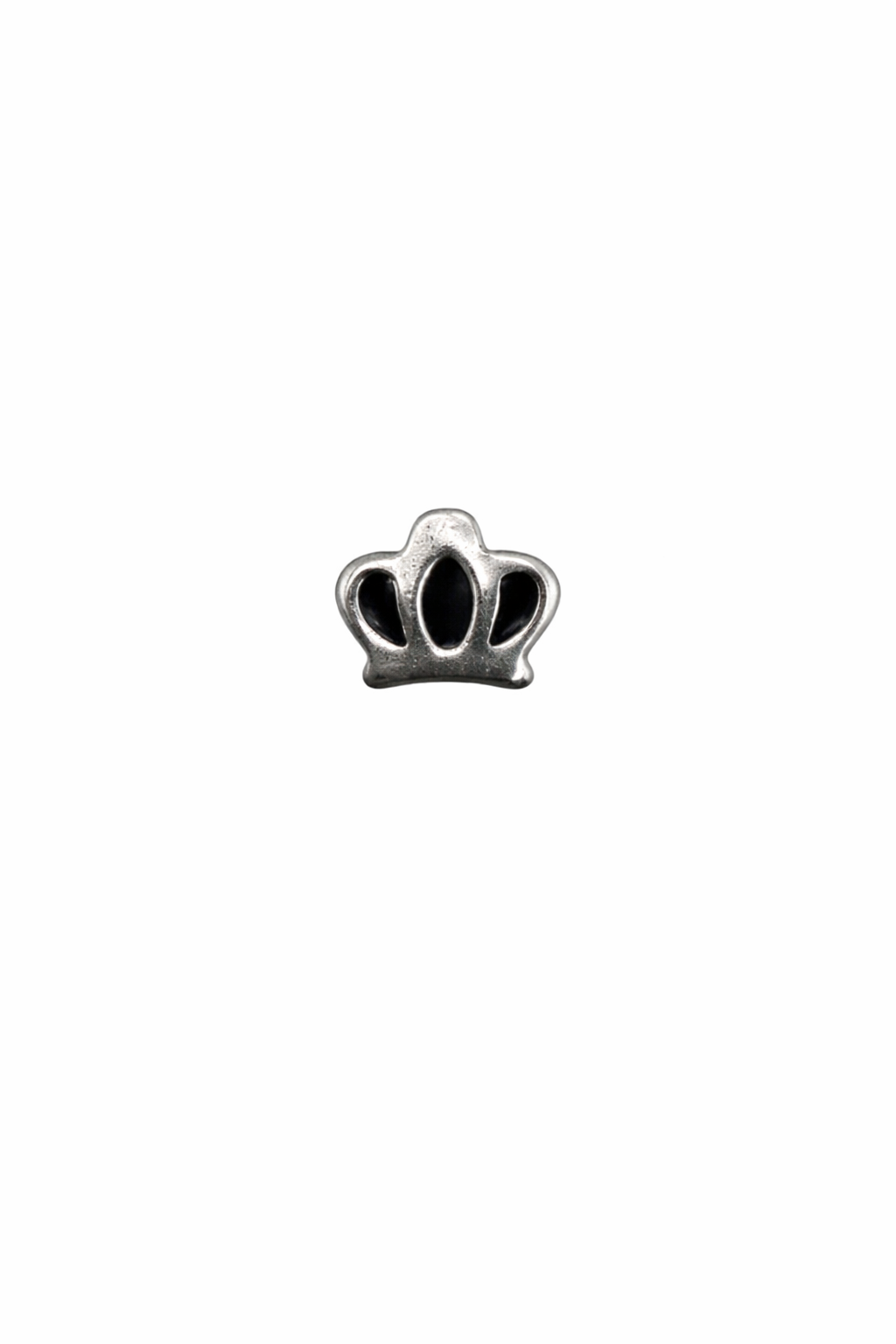 Enamel Crown Screwback Earring