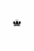 Enamel Crown Screwback Earring