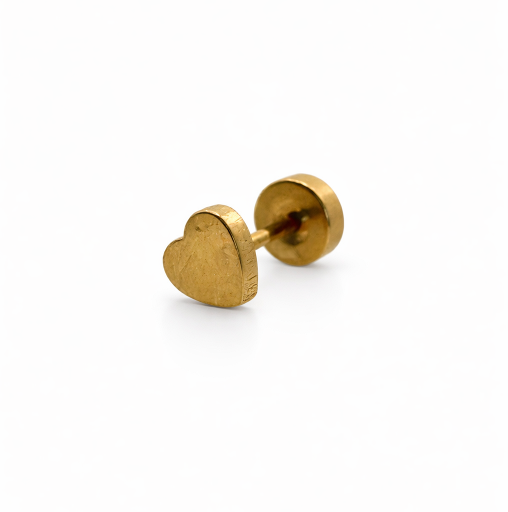 Heart Screwback Earring