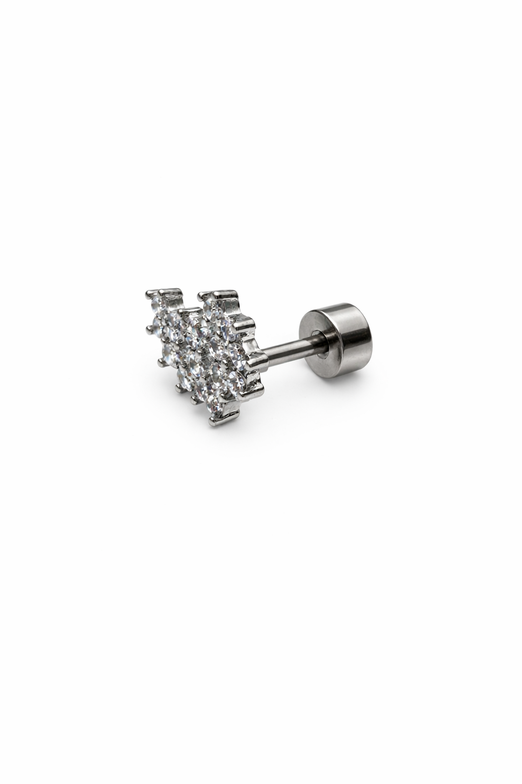 Crystal Flowers Screwback Earring