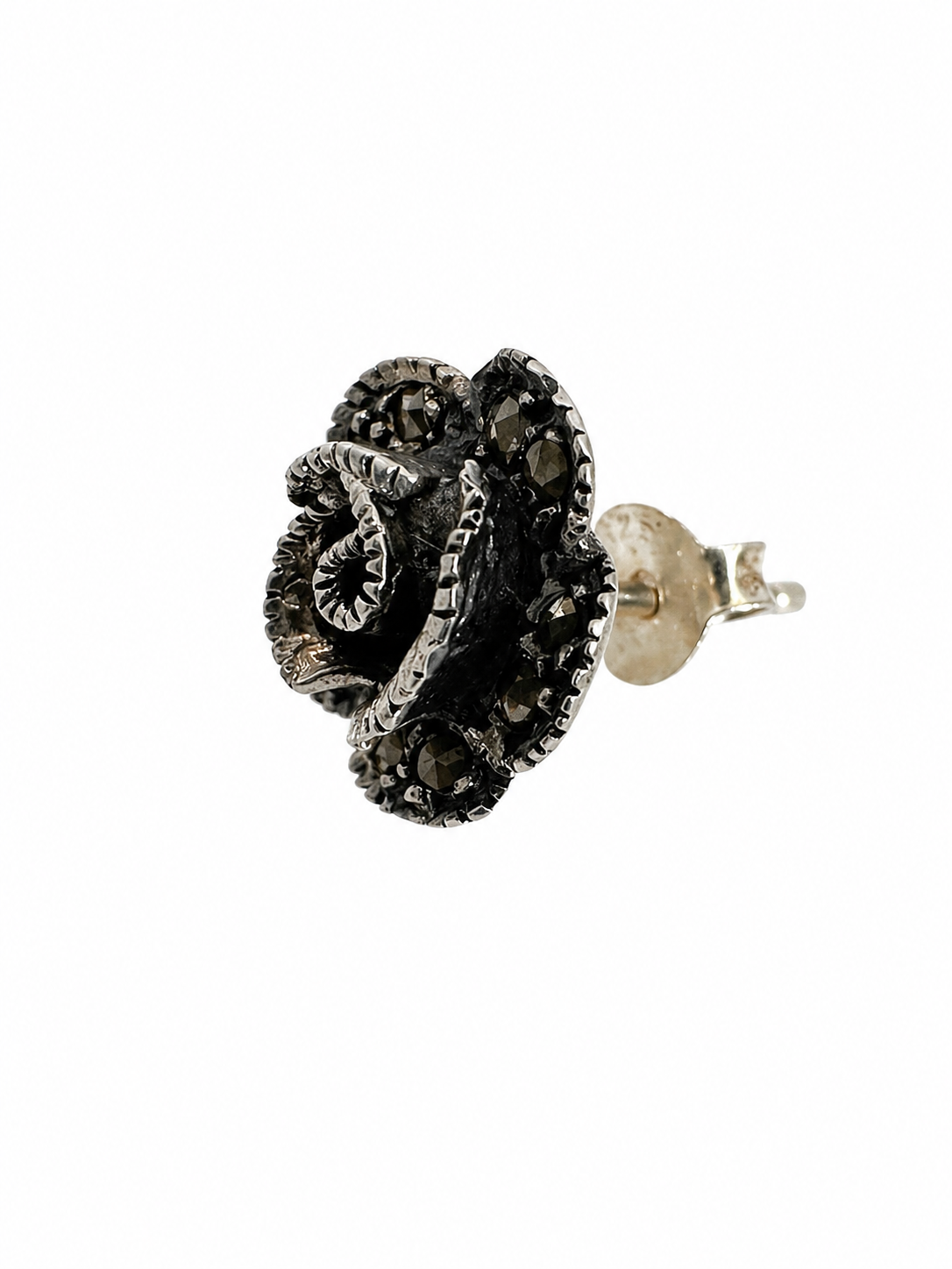 Large Marcasite Stud Earrings