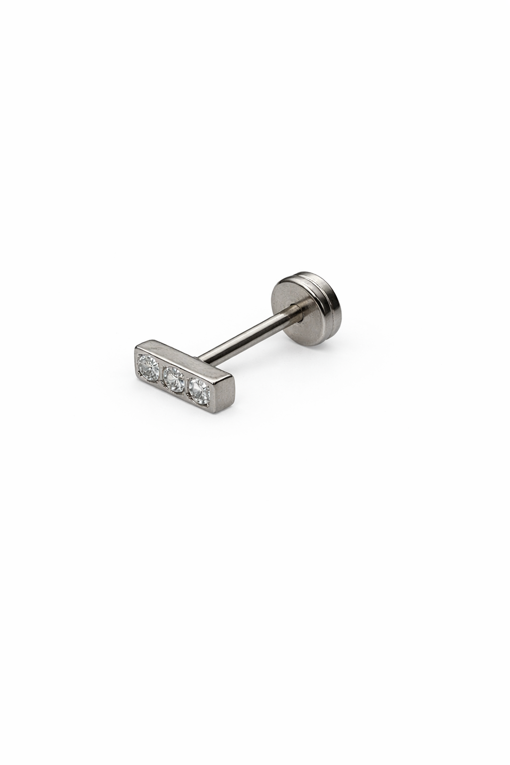 Crystal Bar Screwback Earring