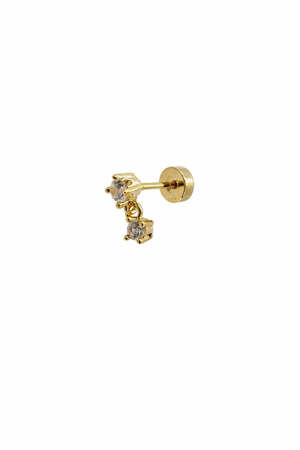 Crystal Dangle Screwback Earring