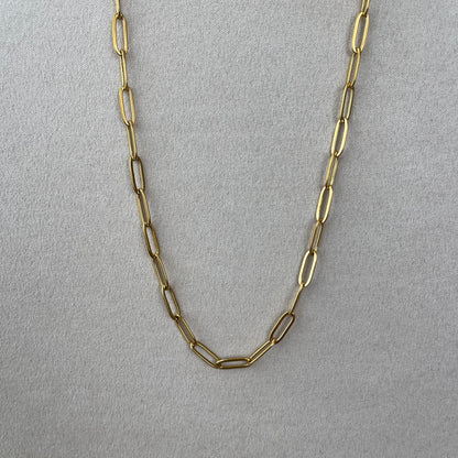 Gold Paper Clip Chain