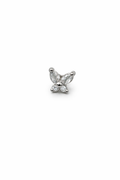 Crystal Butterfly Screwback Earring