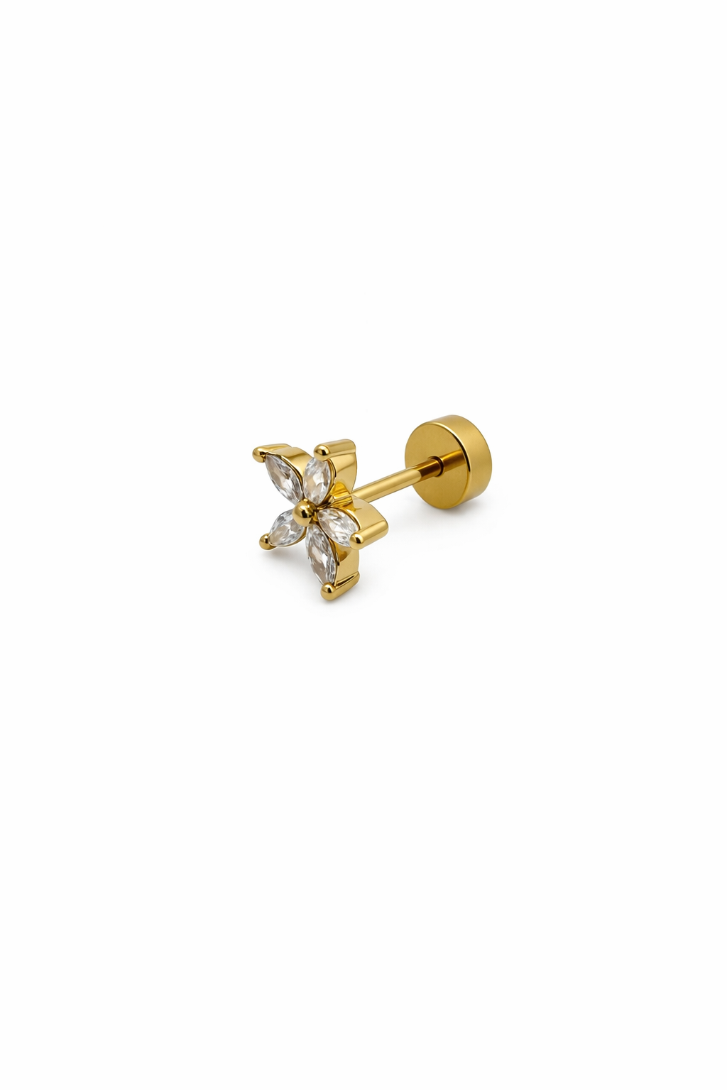 Flower Screwback Earring