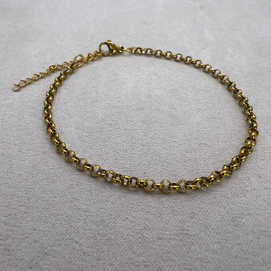 Gold Rolo Chain Bracelet