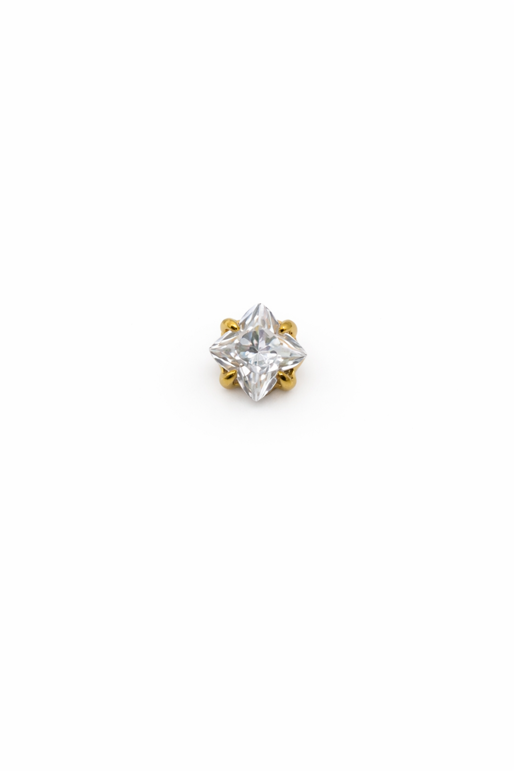 Crystal Square Screwback Earring