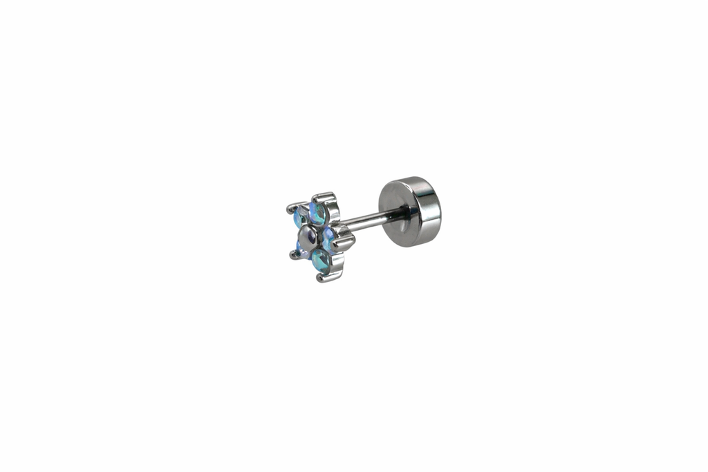 Crystal Topaz Screwback Earring