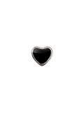 Enamel Heart Screwback Earring