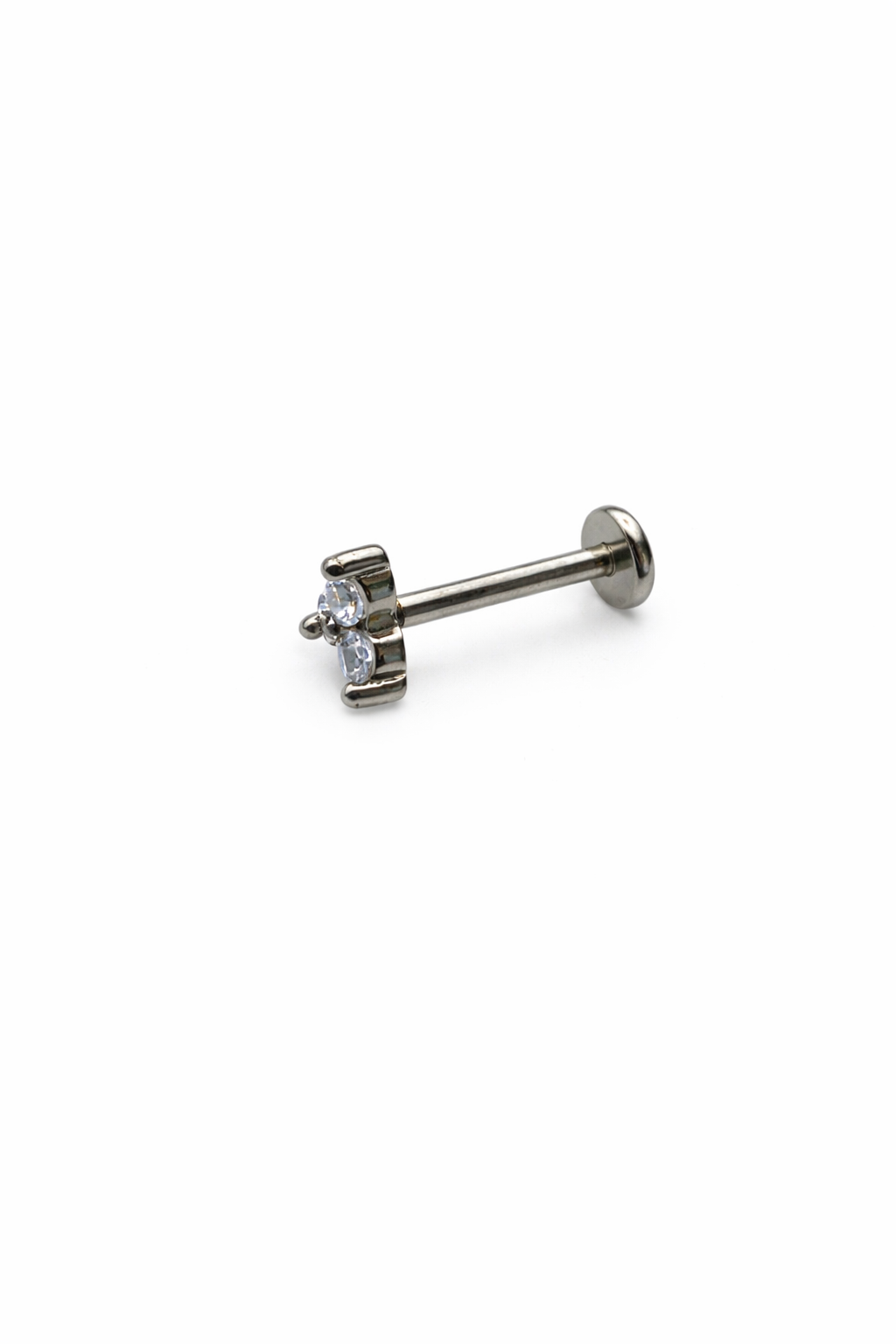 Triple Crystal Screwback Earring