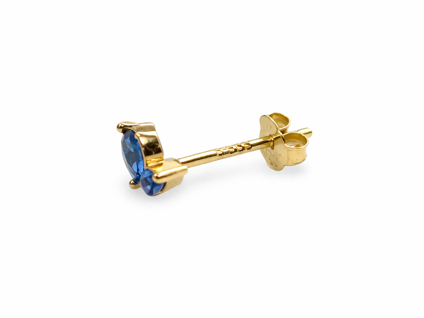 Petite Crystal Gold Stud Earrings
