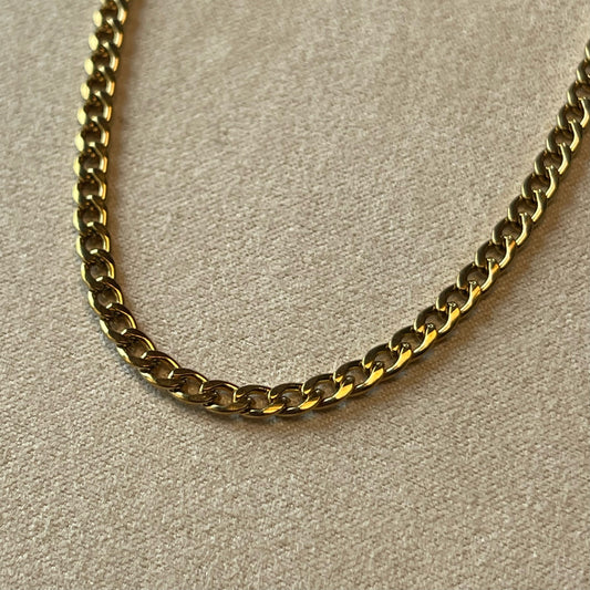 Gold Cuban Link Chain Necklace