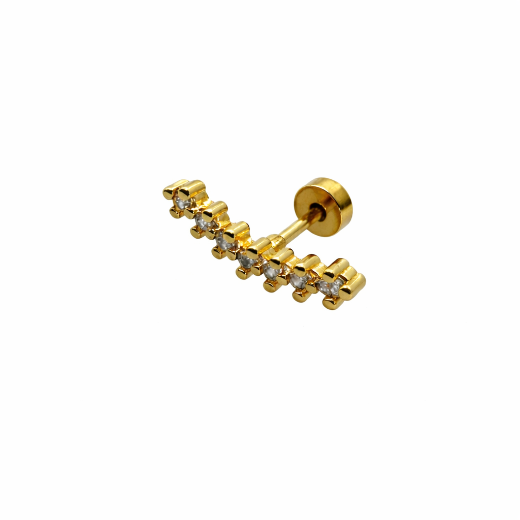 Crystal Thread Screwback Earring