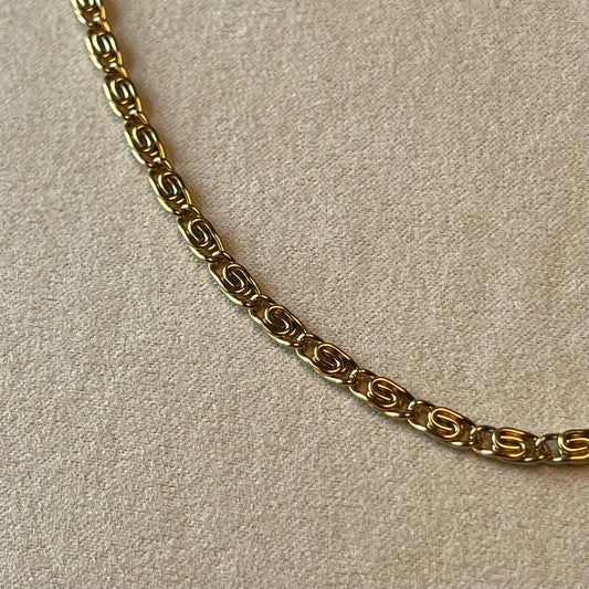 Gold Snail Chain Necklace