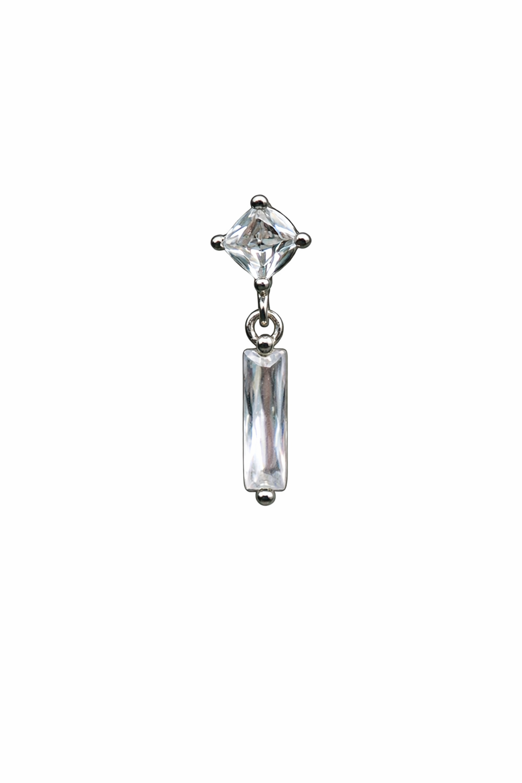 Crystal Dangle Screwback Earring